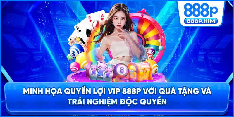 Minh họa quyền lợi VIP 888P với quà tặng và trải nghiệm độc quyền